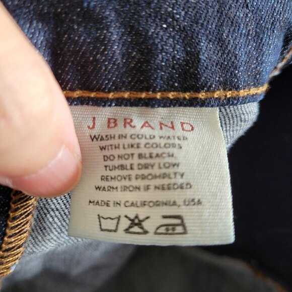 J Brand Maternity MAMA J Elastic Waist Side Panel Blue Demin Jeans Pants Size 25 - Picture 12 of 17